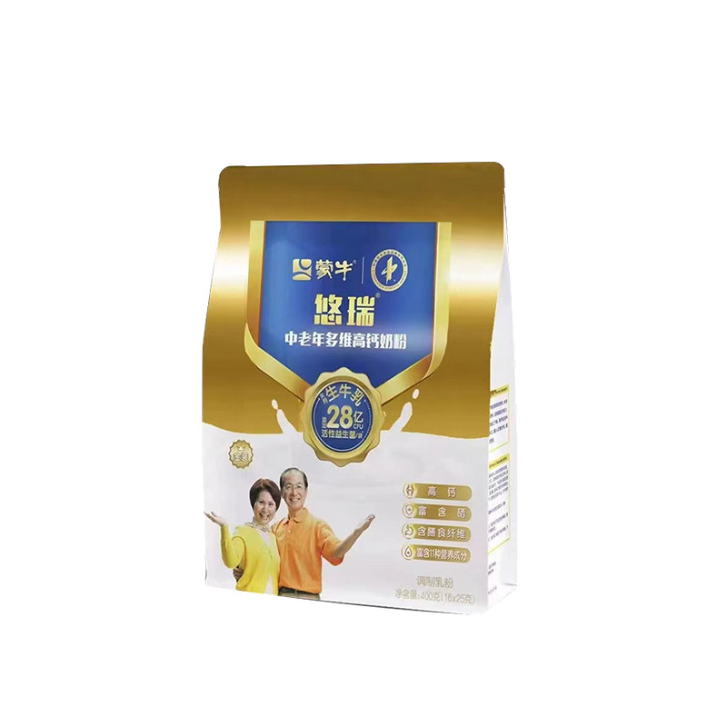 24年2月蒙牛金装中老年多维高钙奶粉25g*16小包400g袋装奶粉-阿里巴巴