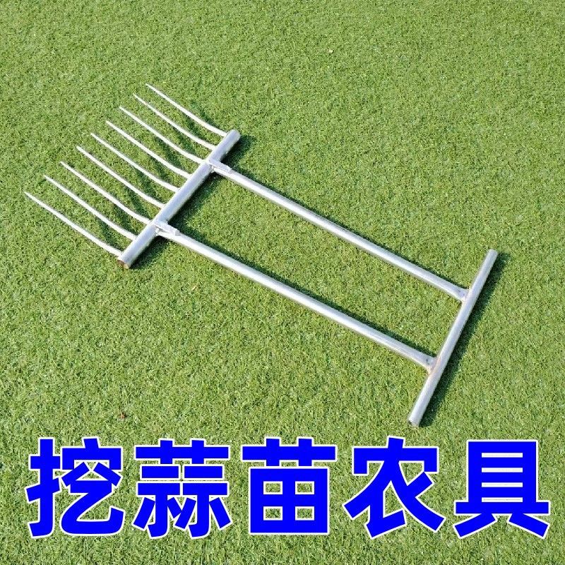 挖蒜苗 农具 钢叉子挖蒜苗叉子起蒜工具农具大蒜种植农具大蒜农具