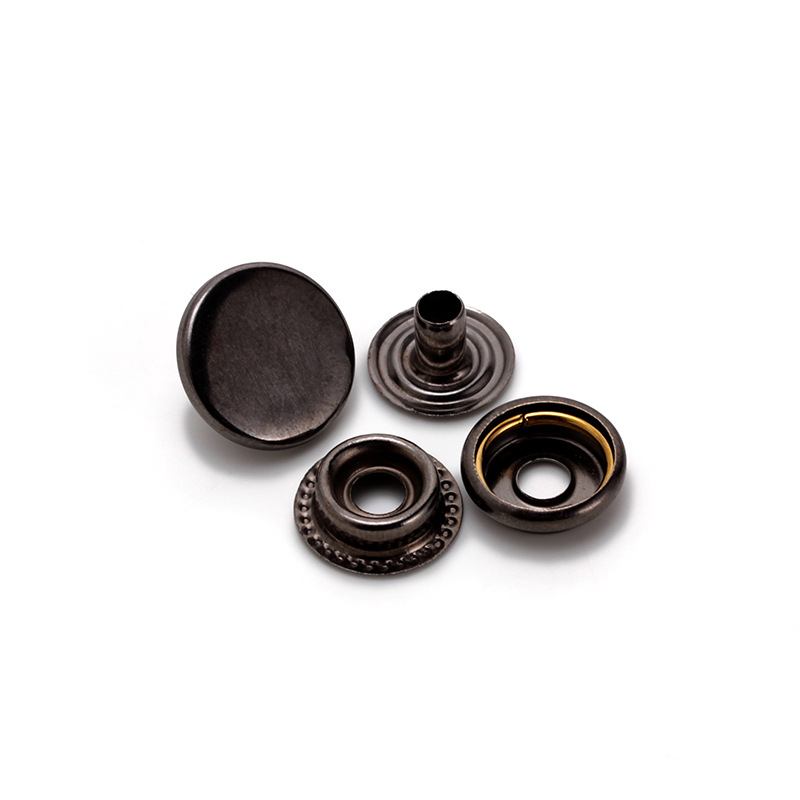 金属四合扣201羽绒服皮衣男女外套箱包饰品按扣子母扣diy铜钮扣