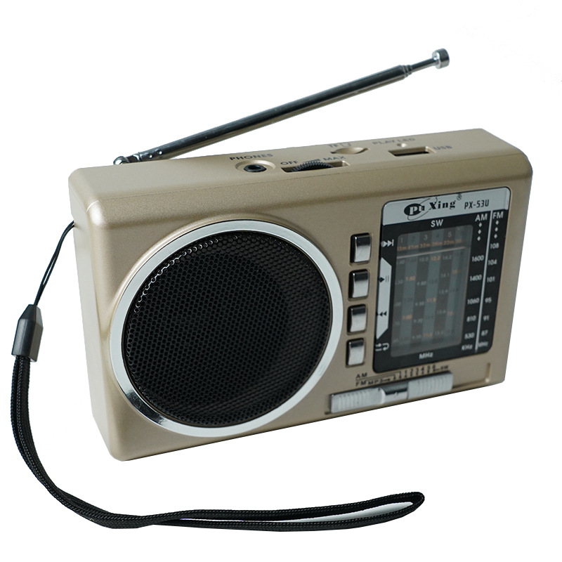 Muitiband Retro Pointer Radio USB Card Rechargeable Old Radio Elderly Radio Wholesale