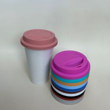 硅胶杯盖圆形杯盖马克杯陶瓷玻璃杯咖啡杯盖随手杯盖9.0通用杯盖