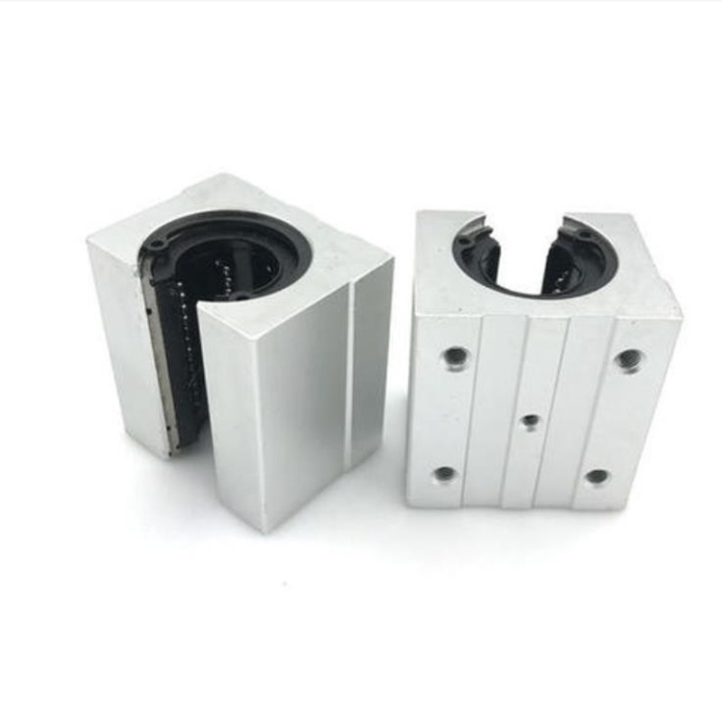 直线导轨轴承 sbr 12/16/20/25/30/35/40/50 l uu 开口铝滑块轴承