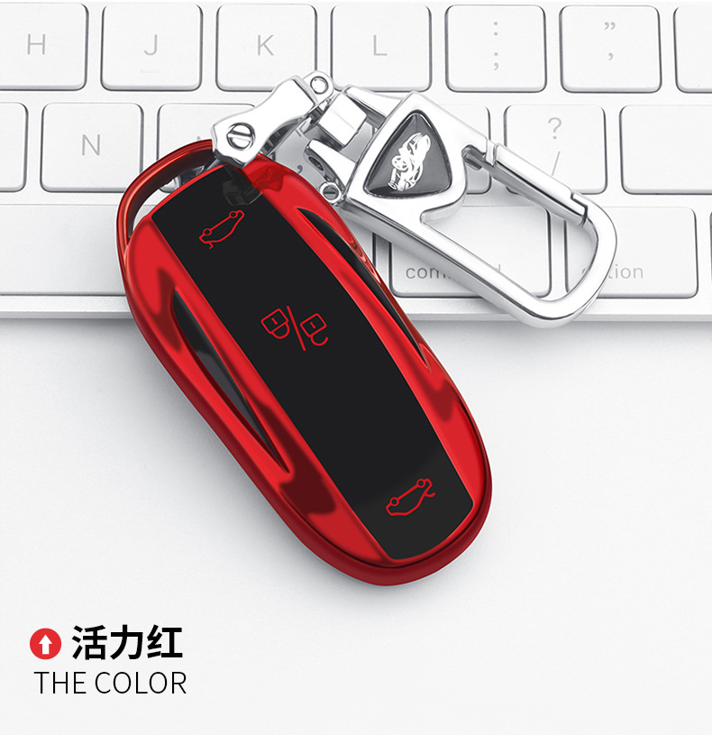 tesla特斯拉专用model s钥匙套model-x model3/y汽车高档壳包扣