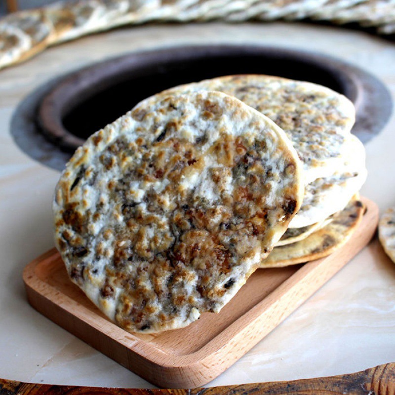 梅菜肉饼菜扣肉黄山特产梅干菜烧饼锅盔酥脆缙云烧饼薄饼零食小吃