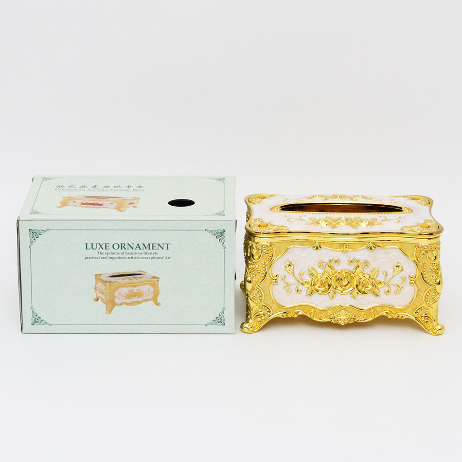 abs电镀纸巾盒金边小号桌面抽纸盒欧式轻奢家用-阿里巴巴