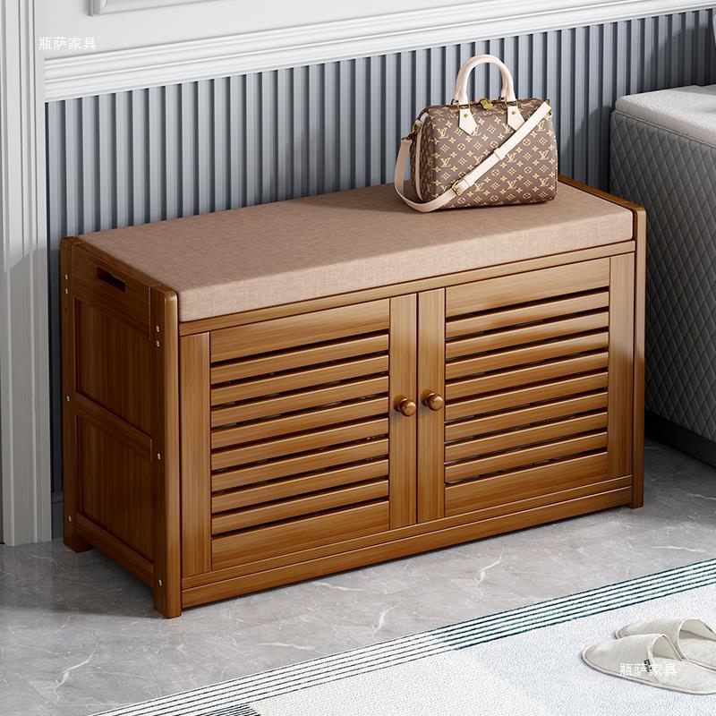 换鞋凳家用门口可坐鞋柜坐凳一体穿鞋凳长条凳进门入户鞋架创意