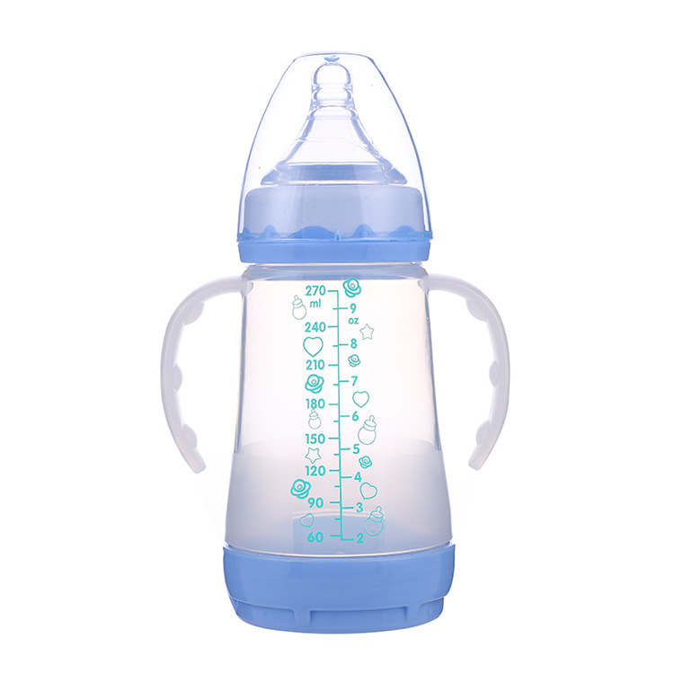 Foreign Trade Maternal and Child Supplies Baby Bottle Anti-Flatulence Food Grade Pp Wide Mouth Baby Bottle 150ml 270ml
