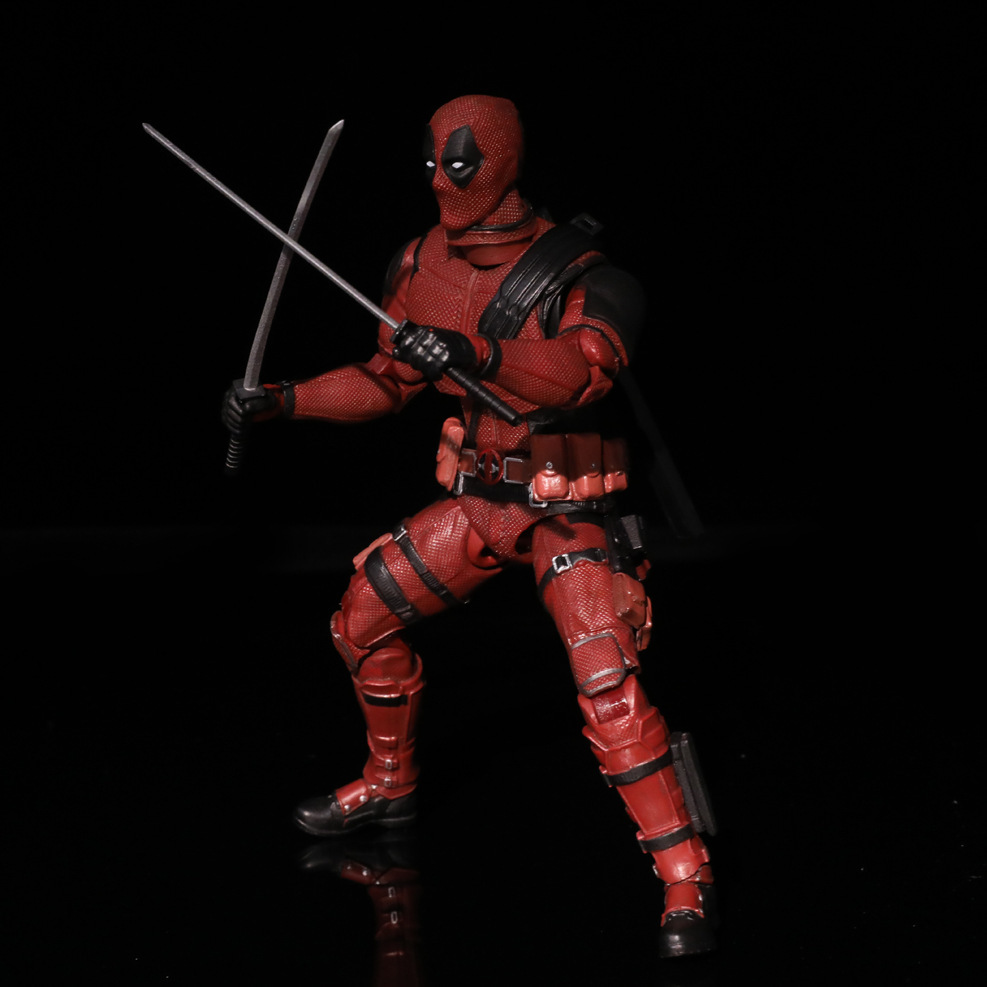 动漫x-战警 7寸可动死侍 人偶玩具 摆件 手办批发 模型