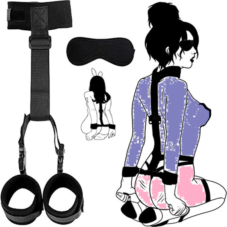 外贸情趣性用品捆绑sm套装反手铐项圈反背铐夫妻另类束缚女性道具