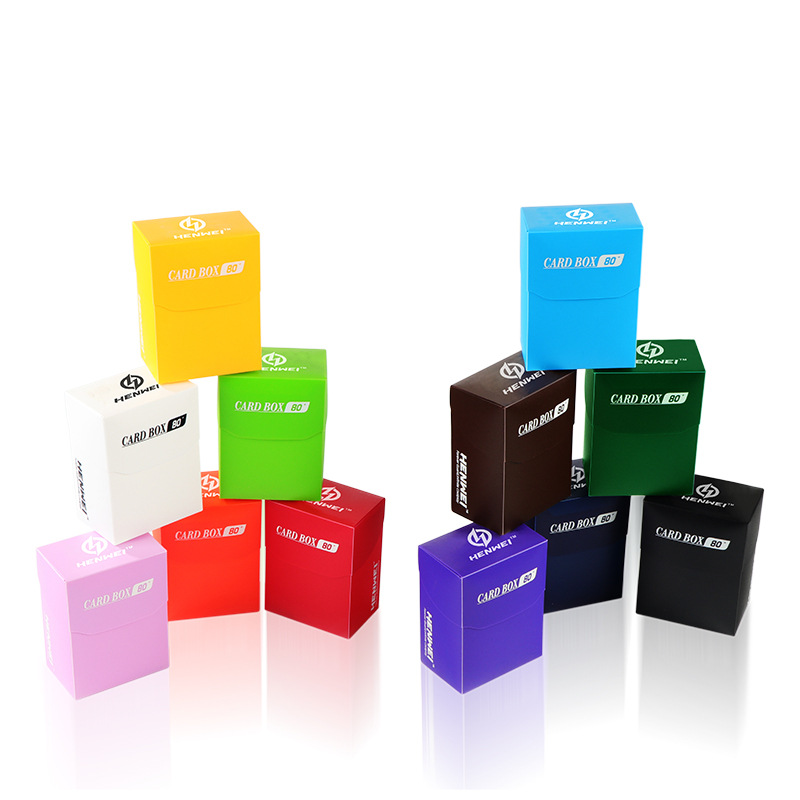 henwei恒威80 塑料卡牌收纳盒mtg万智牌宝可梦游戏王桌游配件卡盒