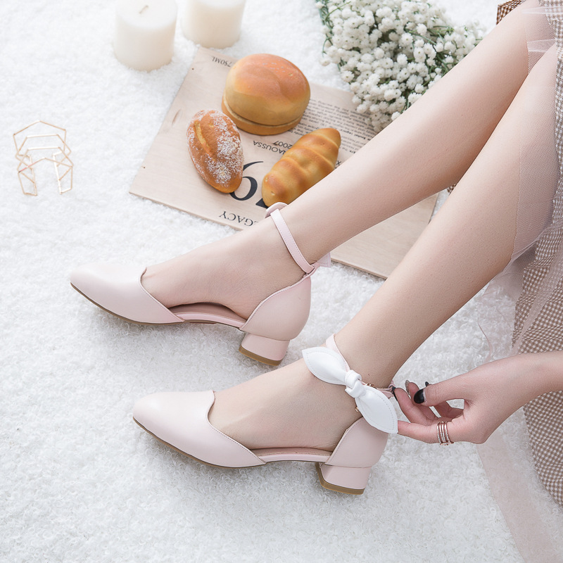 小公主单鞋女童高跟鞋儿童凉皮鞋学生演出礼服鞋12岁女孩半凉鞋夏