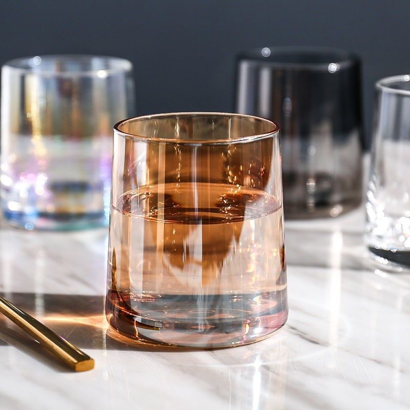 透明水杯高档日式威士忌杯家用玻璃杯啤酒杯喝水杯白酒杯洋酒代发