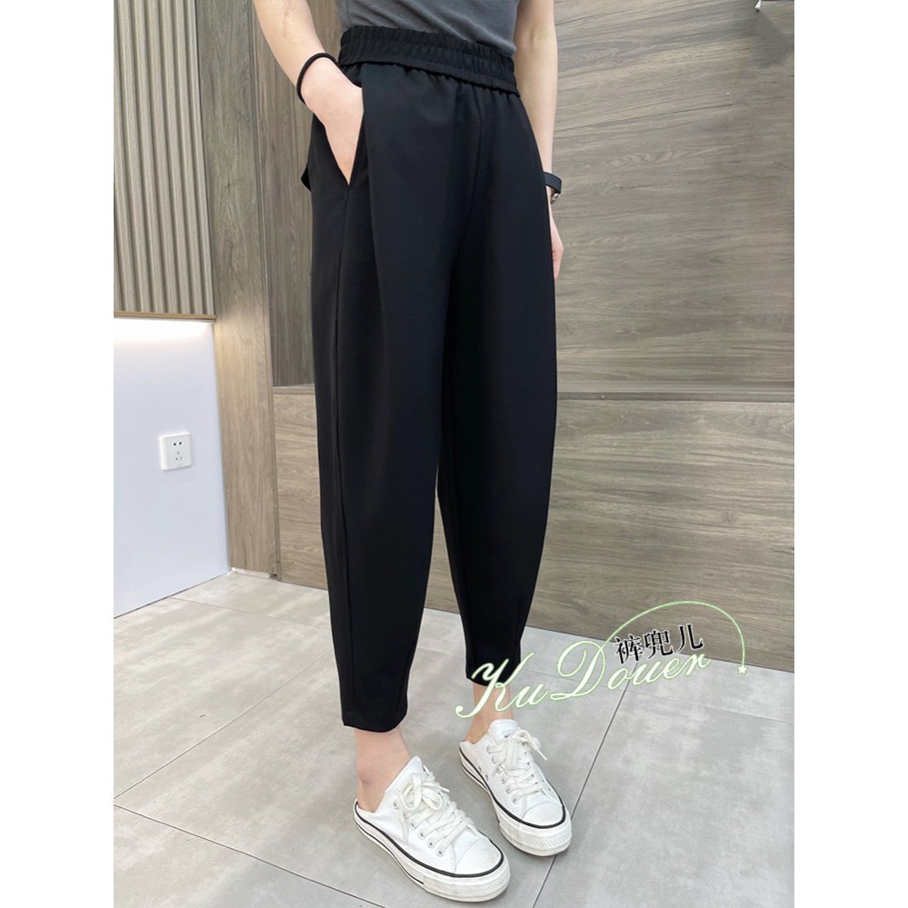 Suit Pants for Women Spring/Summer 2023 New High Waist Summer Thin Casual Straight-Leg Harem Pants Thin Baggy Pants