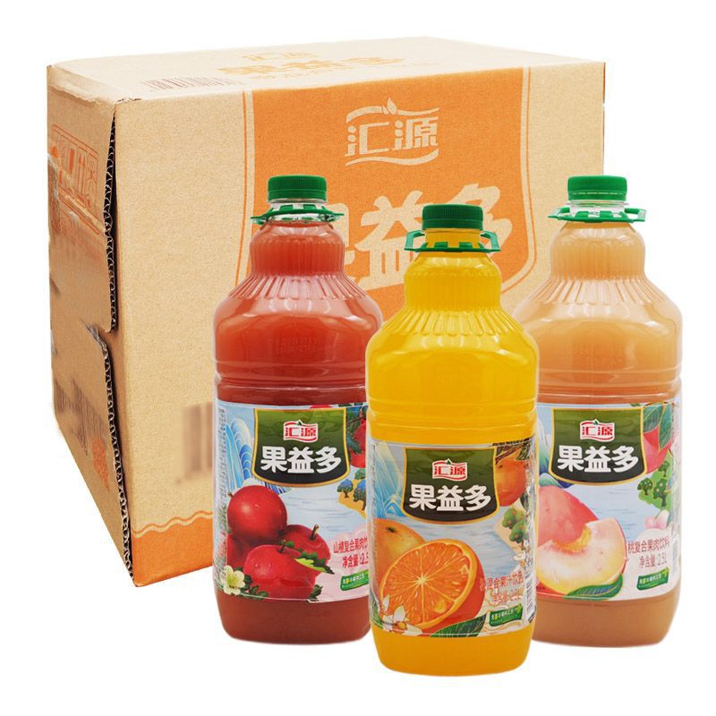 汇源果汁山楂/桃汁复合/橙混合果汁果肉饮料饮品2.