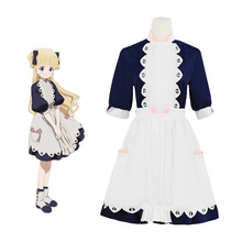 现货影宅埃米莉可COS服lolita蓝白连衣裙动漫cosplay舞台表演套装