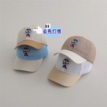 男童帽子潮流韩版帅气2024年新款中小学生鸭舌帽亮灯奥特曼棒球帽