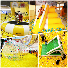 大型商场中庭百万海洋球池玩具淘气堡充气城堡滑梯浮具游乐弹蹦床