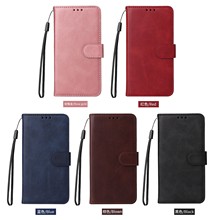 适用于Infinix NOTE 40手机皮套POVA 6纯色小牛纹插卡钱包支架RS4