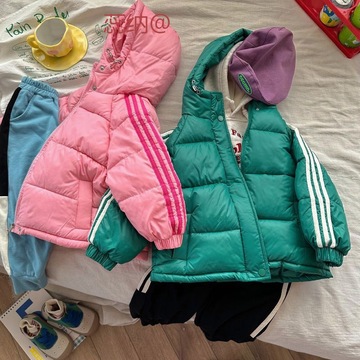 儿童羽绒棉服秋冬季加厚宝宝棉衣男童女童中小童外套棉袄潮代发