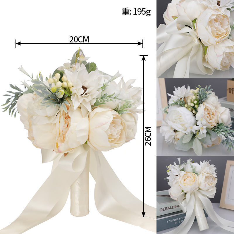 Bridal Bouquet Wedding Simulation Bouquet Valentine's Day Proposal Bouquet Korean Outdoor Artificial Rose Fake Flower Decoration