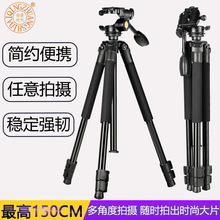 轻装时代单反相机三脚架Q-336便携稳定摄影摄像专业手柄云台支架