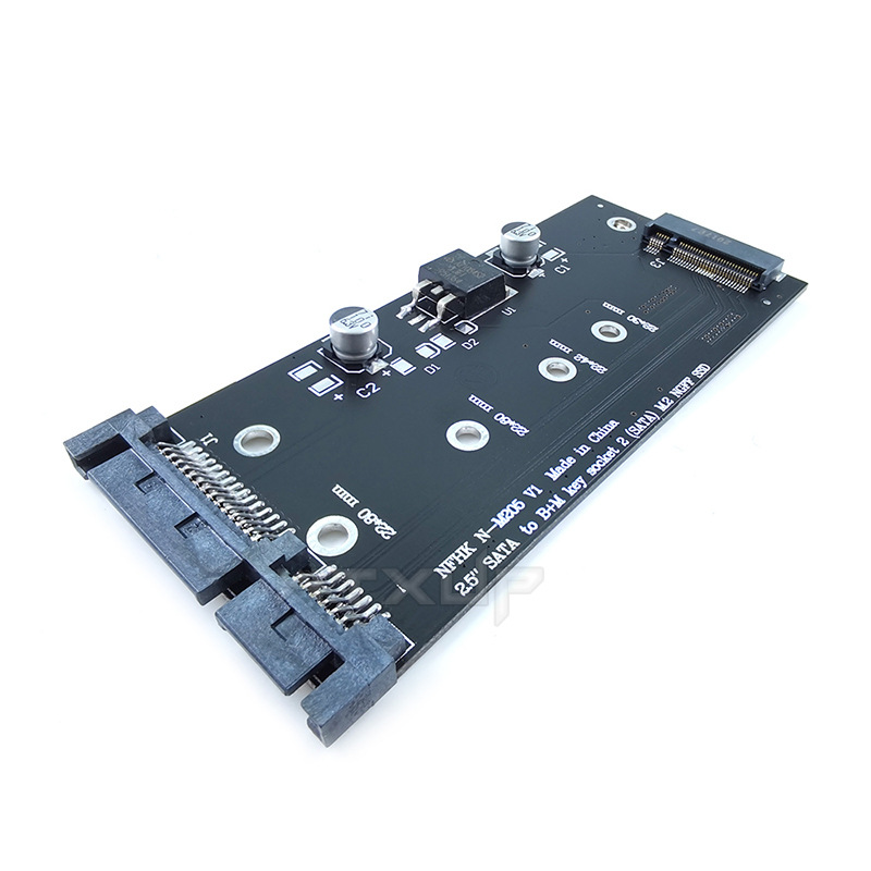ngff m2转sata3 m2 key b-m ssd固态硬盘转6g接转换卡/转接卡/板
