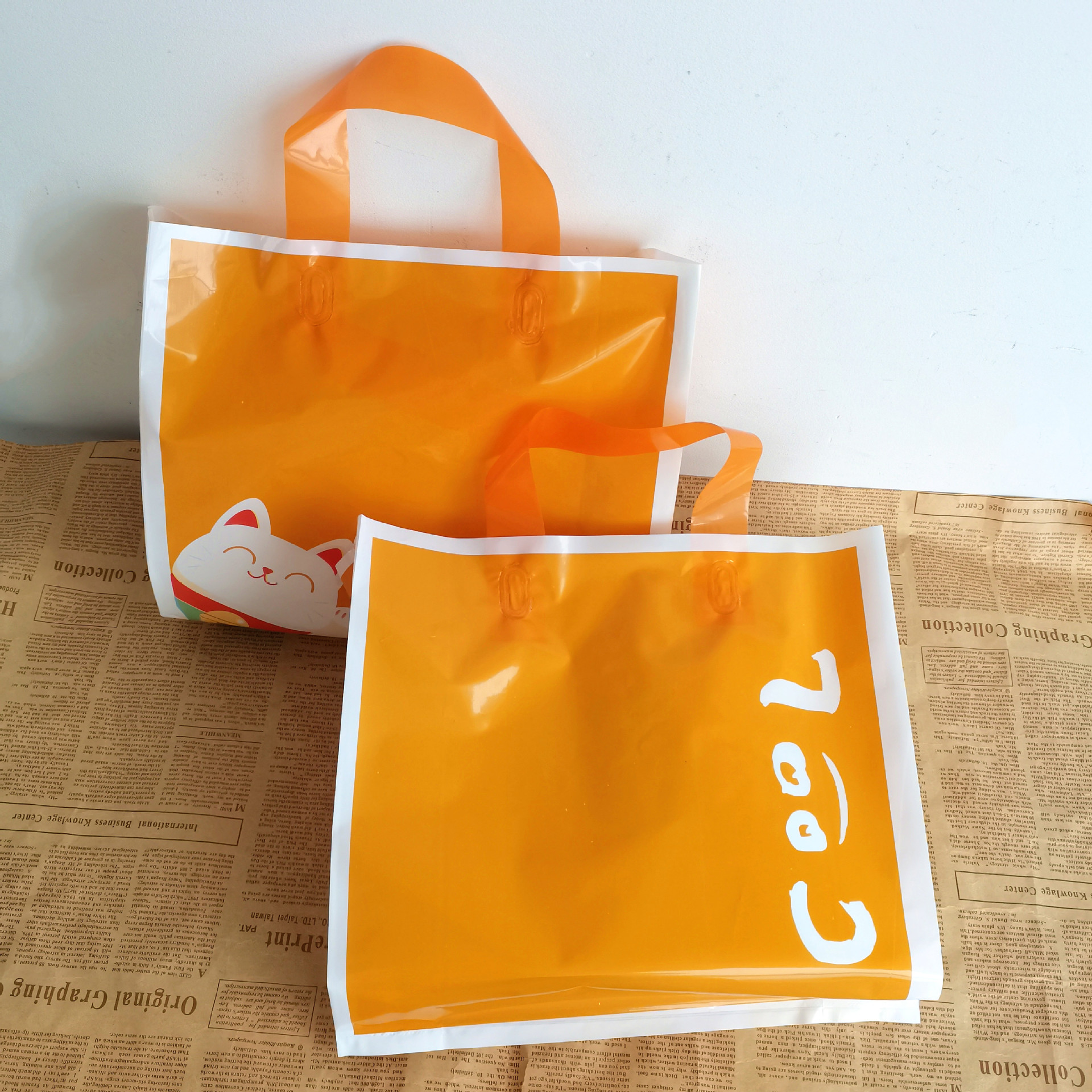 pvc现货手提袋塑料批发包装袋礼品袋服装袋pe小批量塑料袋子胶袋