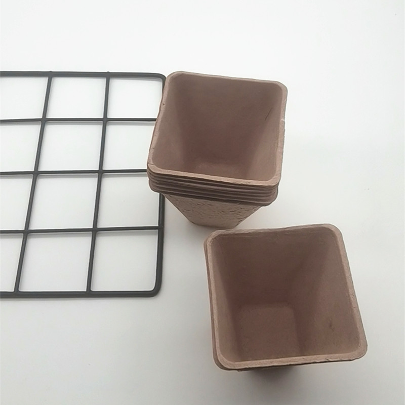 可降解控根定植纸浆育苗小花盆营养杯育苗钵花卉栽培杯纸筒营养袋