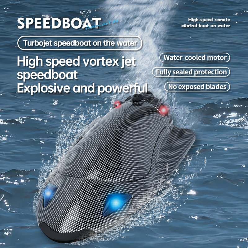 跨境外贸新品高速涡轮喷射遥控快艇成人专业竞速电动模型船玩具