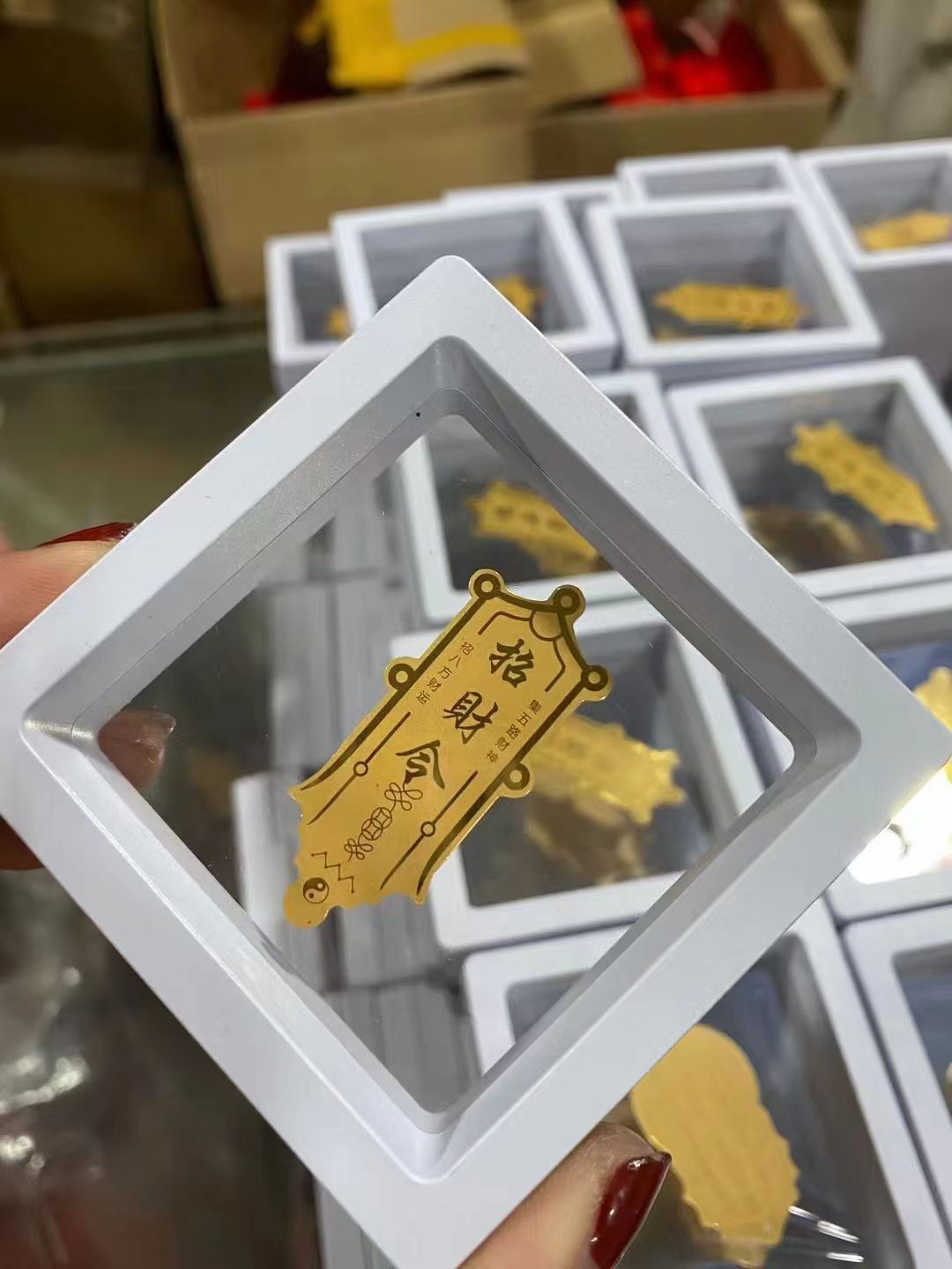 Tiktok's Same Style Gold Foil, Phone Stickers Golden Stickers, God of Wealth, Zhao Gongming Fortune Gift