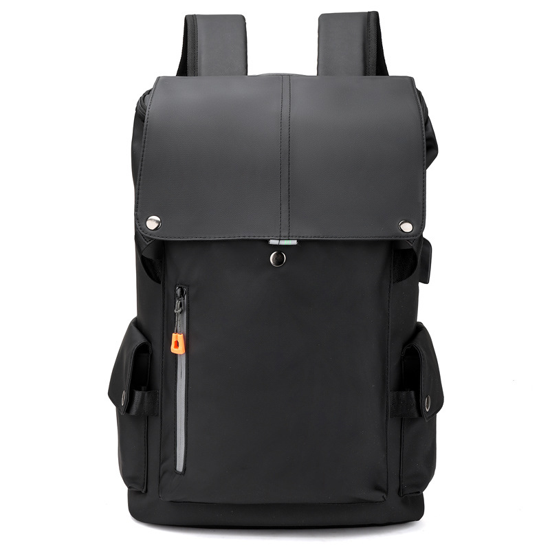 Men's Bag Korean Style Leisure Laptop Oxford Waterproof Backpack Derm Men's Bags Office Travel Backpack Student Schoolbag