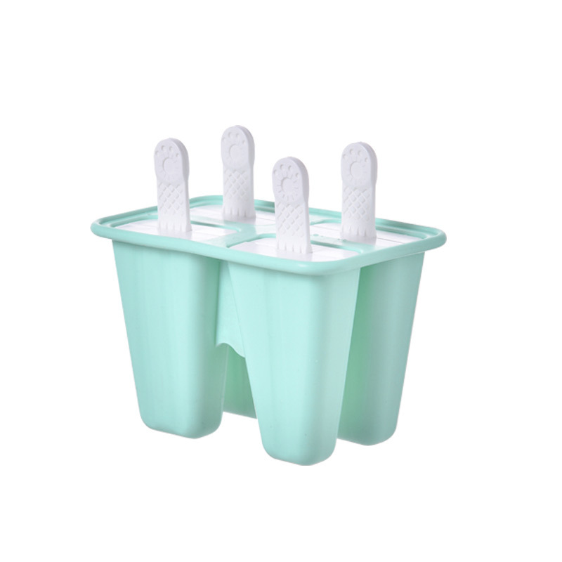 New 10-Piece Silicone Ice Cream Mold Icecream Mold Ice Tray Ice Sucker Handle 4 Grid 6 Grid 10 Grid 12 Grid