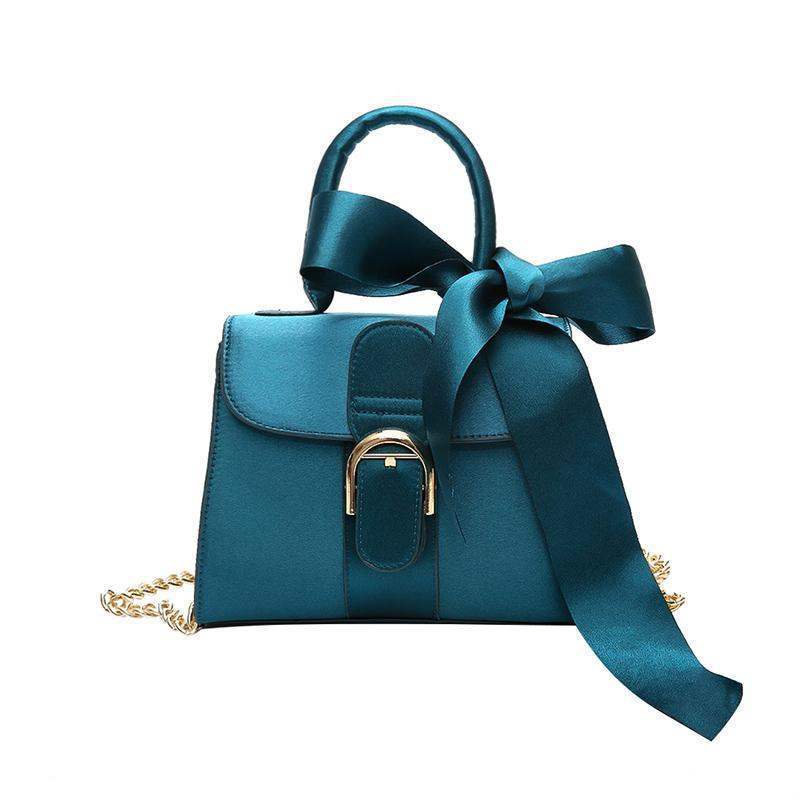 Women's Foreign Trade Bags Summer 2020 New Portable Crossbody Shoulder Belt Decoration with Silk Scarf One Piece Dropshipping