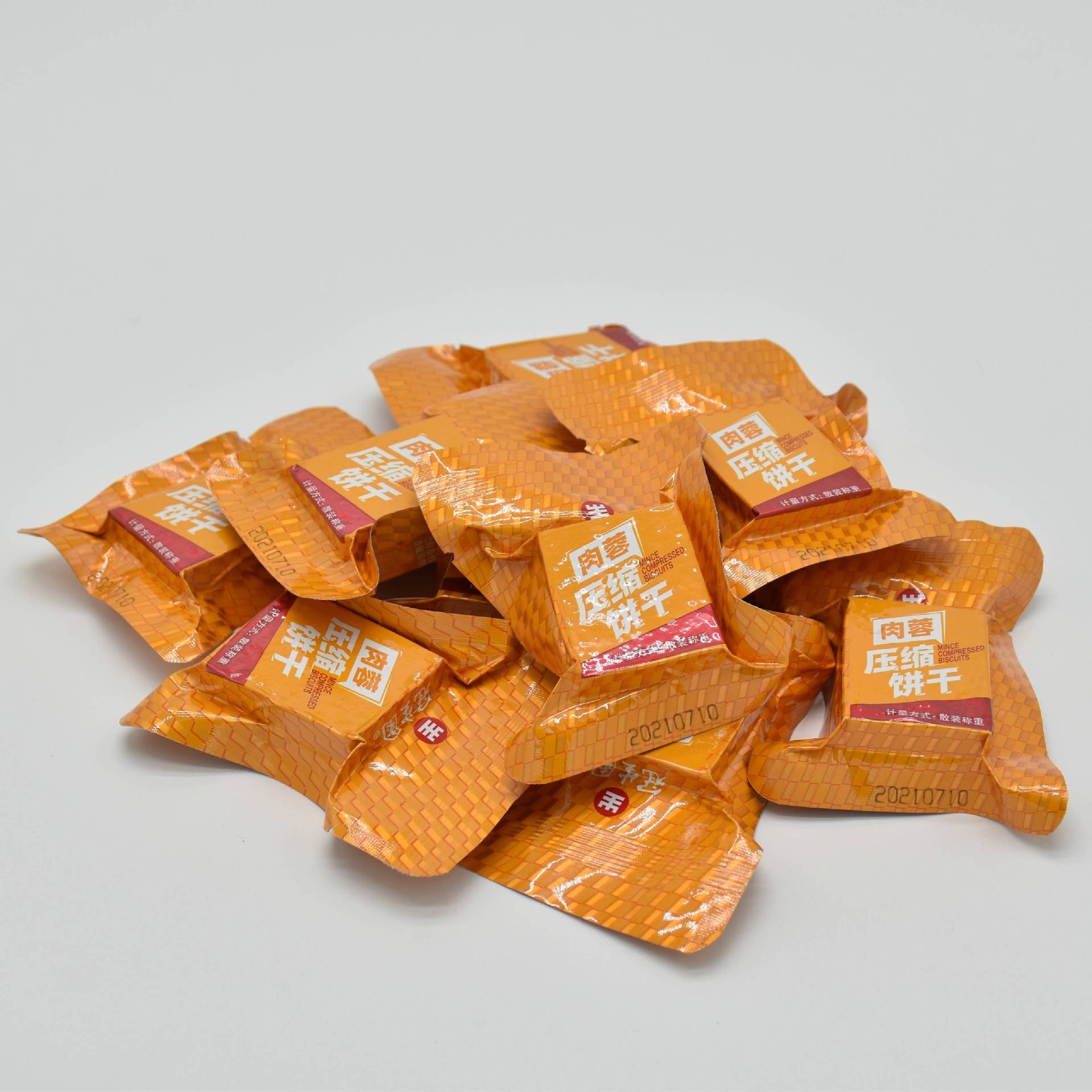 【散装】冠生园压缩饼干 5gk/箱 葱油 肉蓉 芝麻