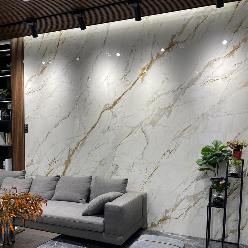 抛釉电视背景墙