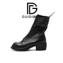 瘦瘦靴前拉链短靴女靴鬼帝GUIDI & GD网红款短靴工厂货源一件代发