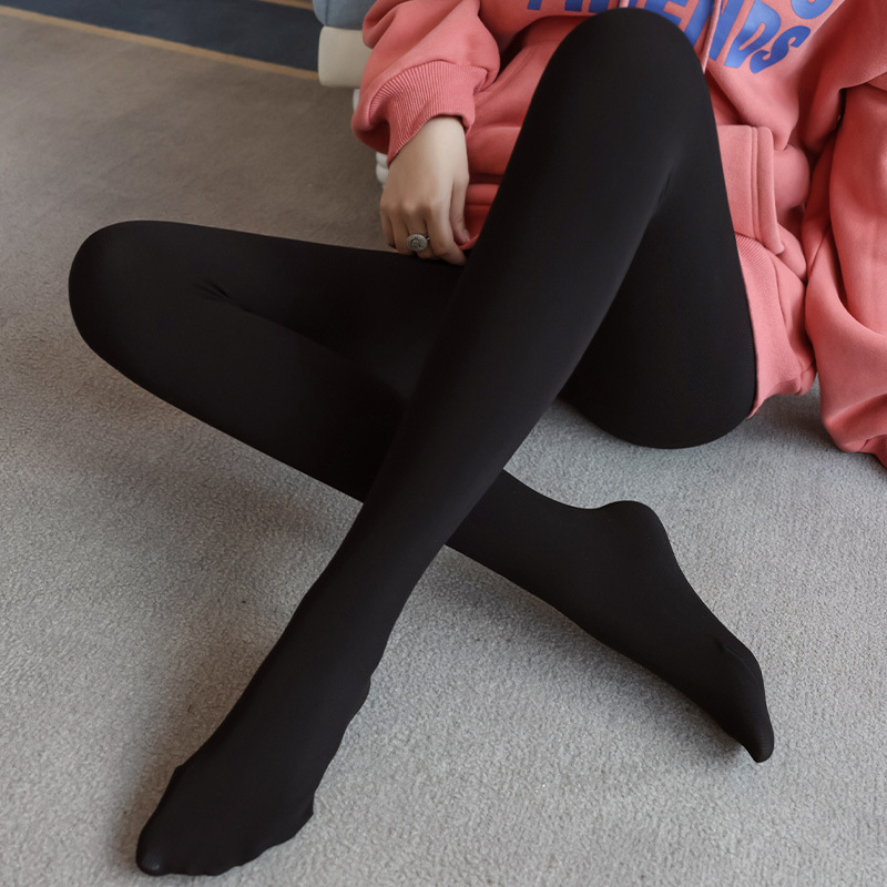 光腿神器丝袜女薄款逼裸感自然打底裤春秋款外穿加绒肉色打底袜-报价