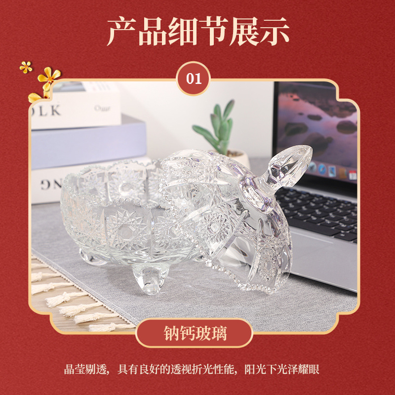 Glass Candy Cylinder Candy Dish Fruit Plate Snack Storage Jar Creative Dried Fruit Pot Tea Table Decoration Coffee Sugar Bowl