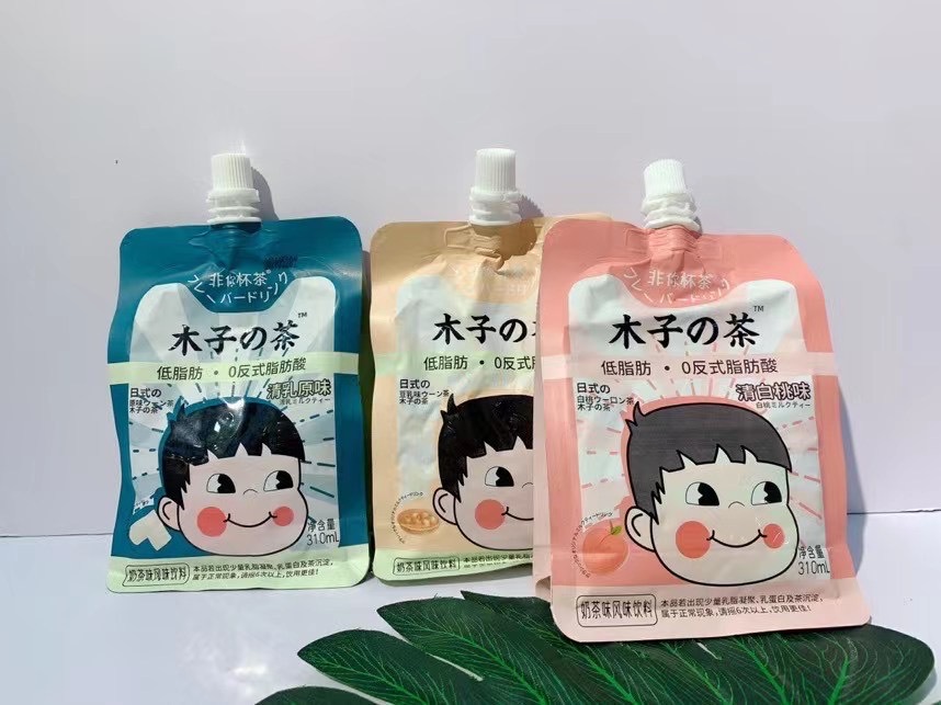 非你杯茶 木子の茶白桃味  豆乳味 原味310ml*24袋/箱