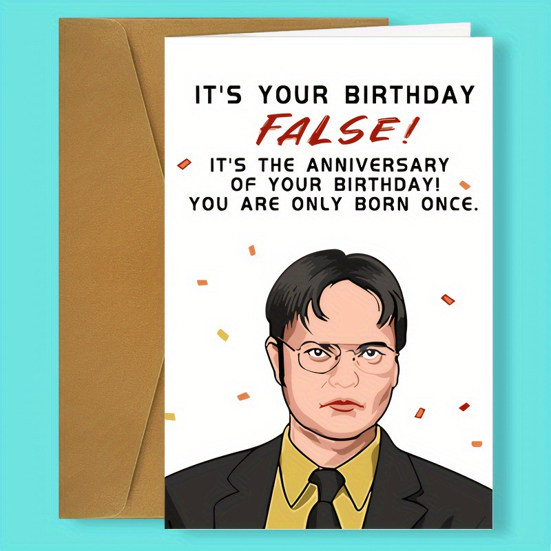 跨境热销生日贺卡有趣搞笑文字送给朋友礼物temu爆款卡片送男人