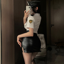 性感cos女警制服套装夜场角色扮演警官纯欲主播秘书空姐装cosplay