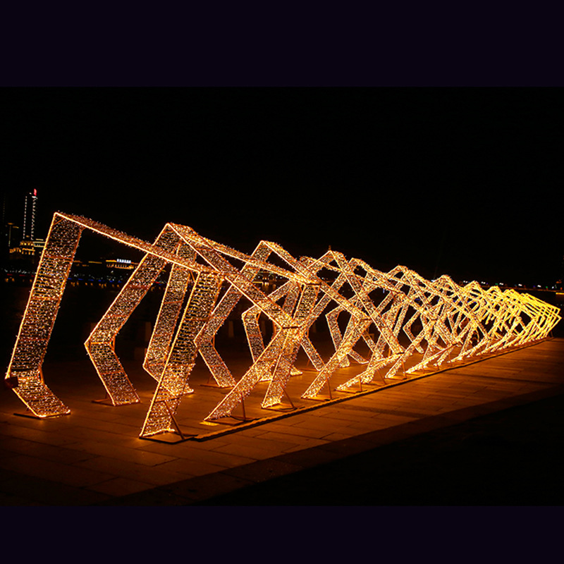 圣诞节网红打卡时空隧道造型灯大型灯光秀拱门公园广场户外装饰