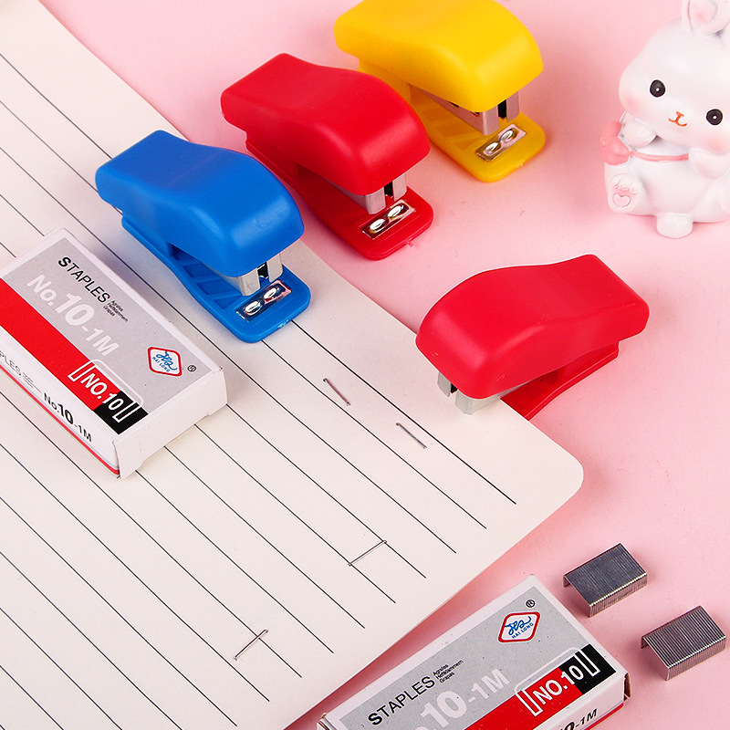 Stapler Kit Cute Stapler Mini Small Sized Stapler Student Stationery Wholesale Set Stapler Wholesale