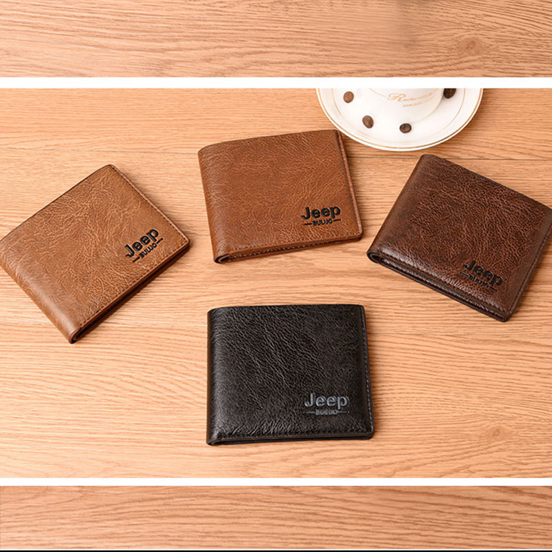 High Quality and Good Quality Foreign Trade European and American Wallet Business Man's Wallet Card Holder Integrated Simple Thin Wallet Coin Purse