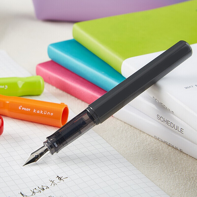 百乐(pilot)笑脸钢笔学生练字笔配吸墨器墨囊入门级书法笔fka-1sr