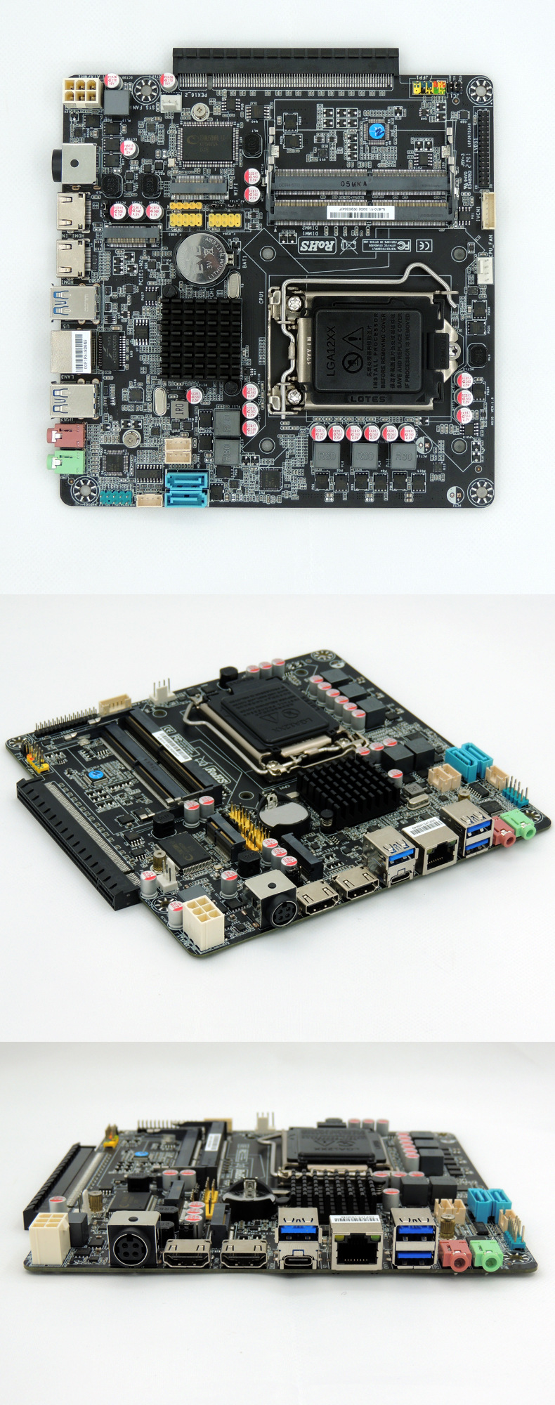 批发h510侧插显卡thin itx一体机电脑主板htpc十代十一代cpu dc