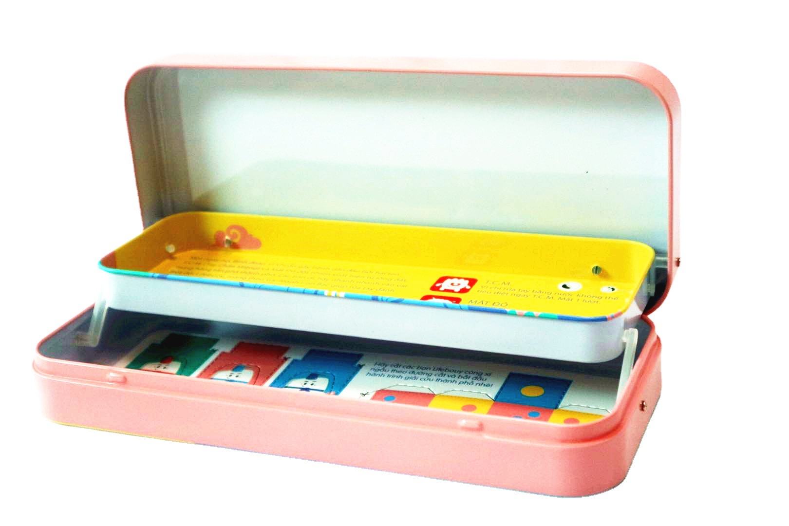 厂家定制马口铁笔盒 两层文具盒 双层两层笔盒精美包装文具盒