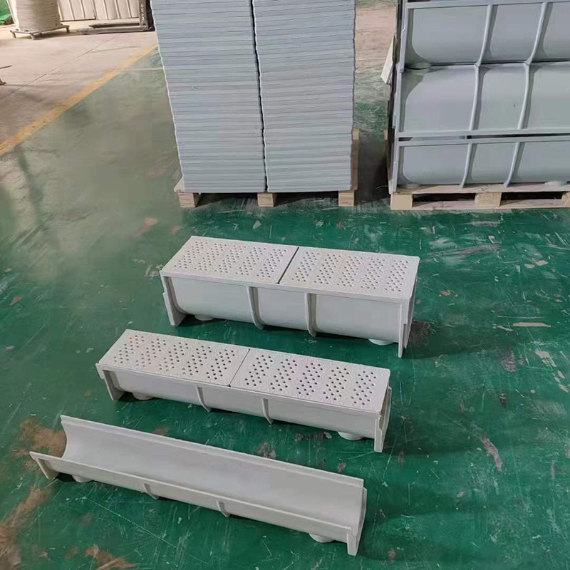 玻璃钢水槽 房屋排水槽 多种规格 屋檐天沟水槽 结构厂房水沟槽