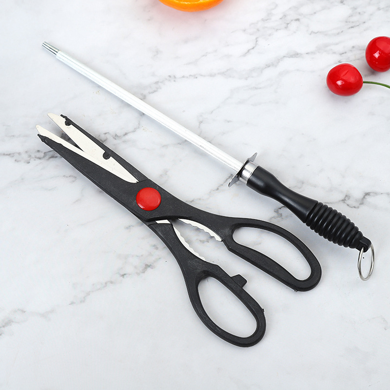 Kitchen Knife Bone Knife Knife Five-Piece Kitchen Set Kitchen Knife Scissors Fruit Knife Sharpener Paring Knife Gift Gift