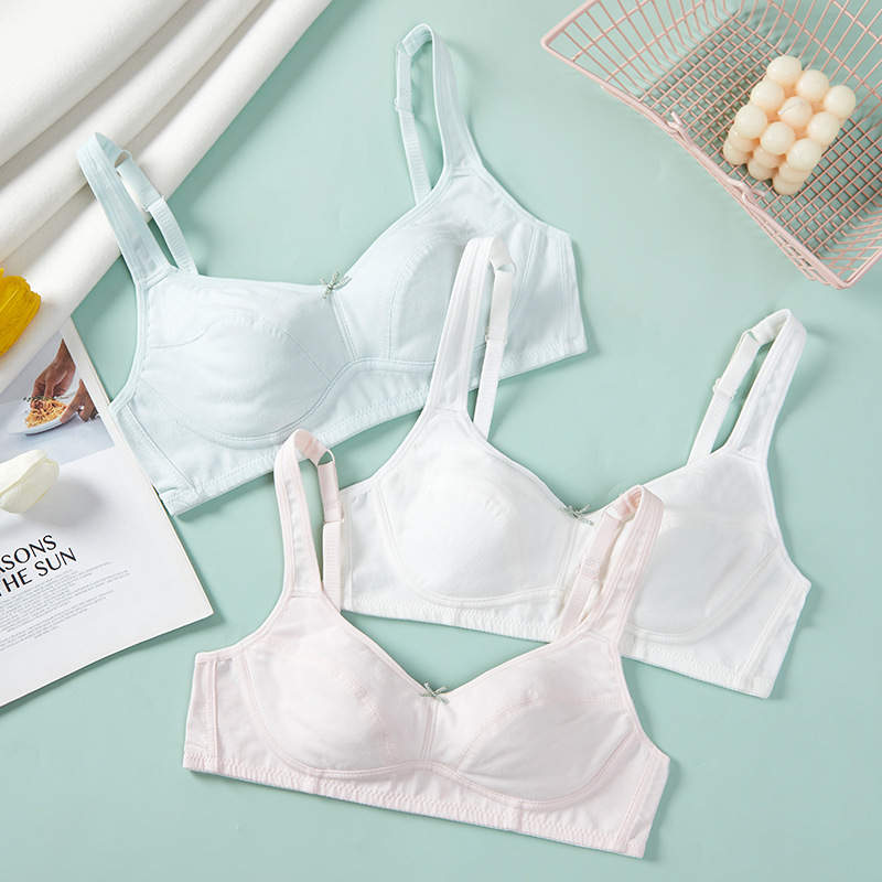 少女发育期内衣不显胸大初中高中学生小背心女童无钢圈舒适文胸薄